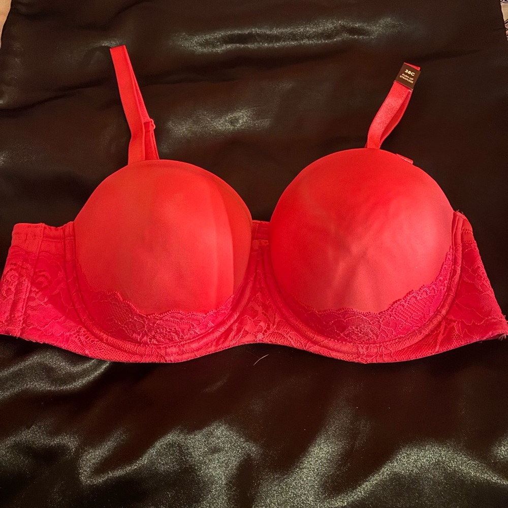 Elegant hot pink Lace Bra size 38C